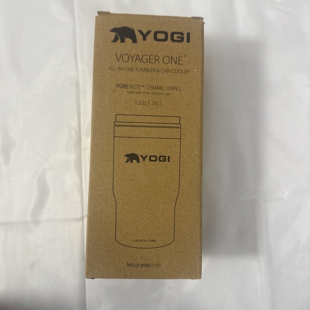 Yogi4 In 1 black Stainless Steel Double-Wall Vacuum Insulated Can Cooler/Tumbler